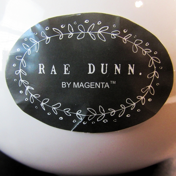 Rae Dunn White/Black Hot Cocoa Pitcher w/Handle - Picture 3 of 7